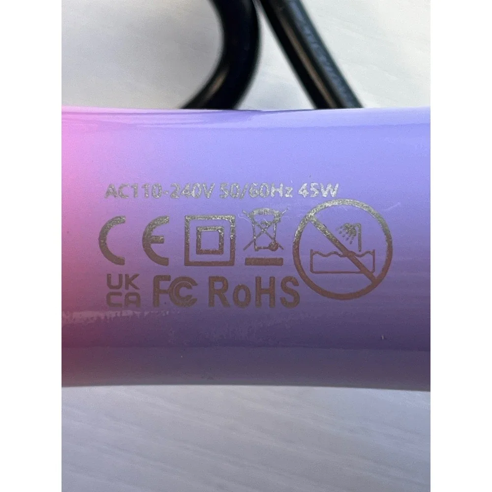 Pink Purple Ombre Automatic Rotating Ceramic Curling Iron Hair Styler 110-240V